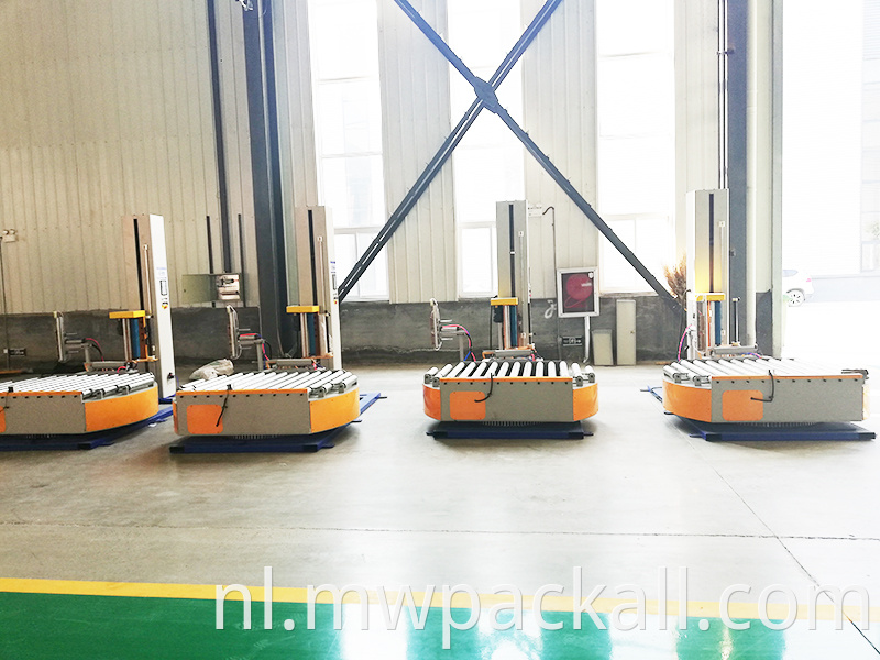 Aangepast volgens de eisen van de klant automatische online Pallet Stretch Wrapper